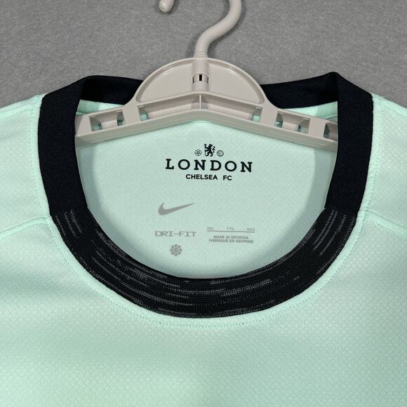 Chelsea Jersey Mens XXL 2XL Mint Green Nike Stadium Third Kit 2023/24 Season - Picture 2 of 10